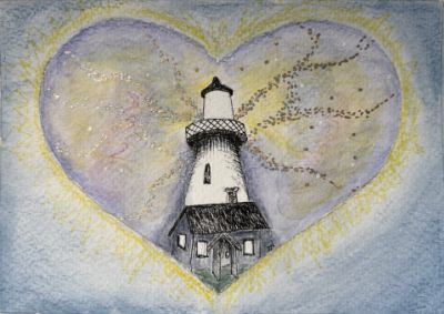 Geel, oranje,rood hart