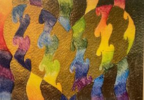 Geel, oranje,rood hart