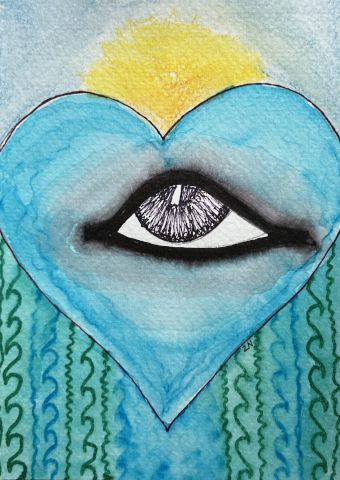 Geel, oranje,rood hart