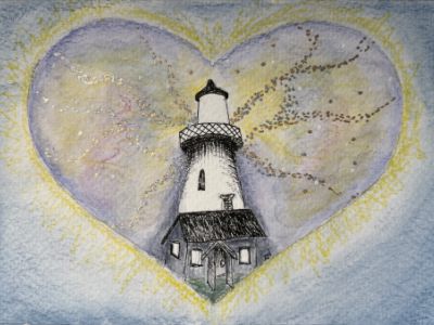 Geel, oranje,rood hart