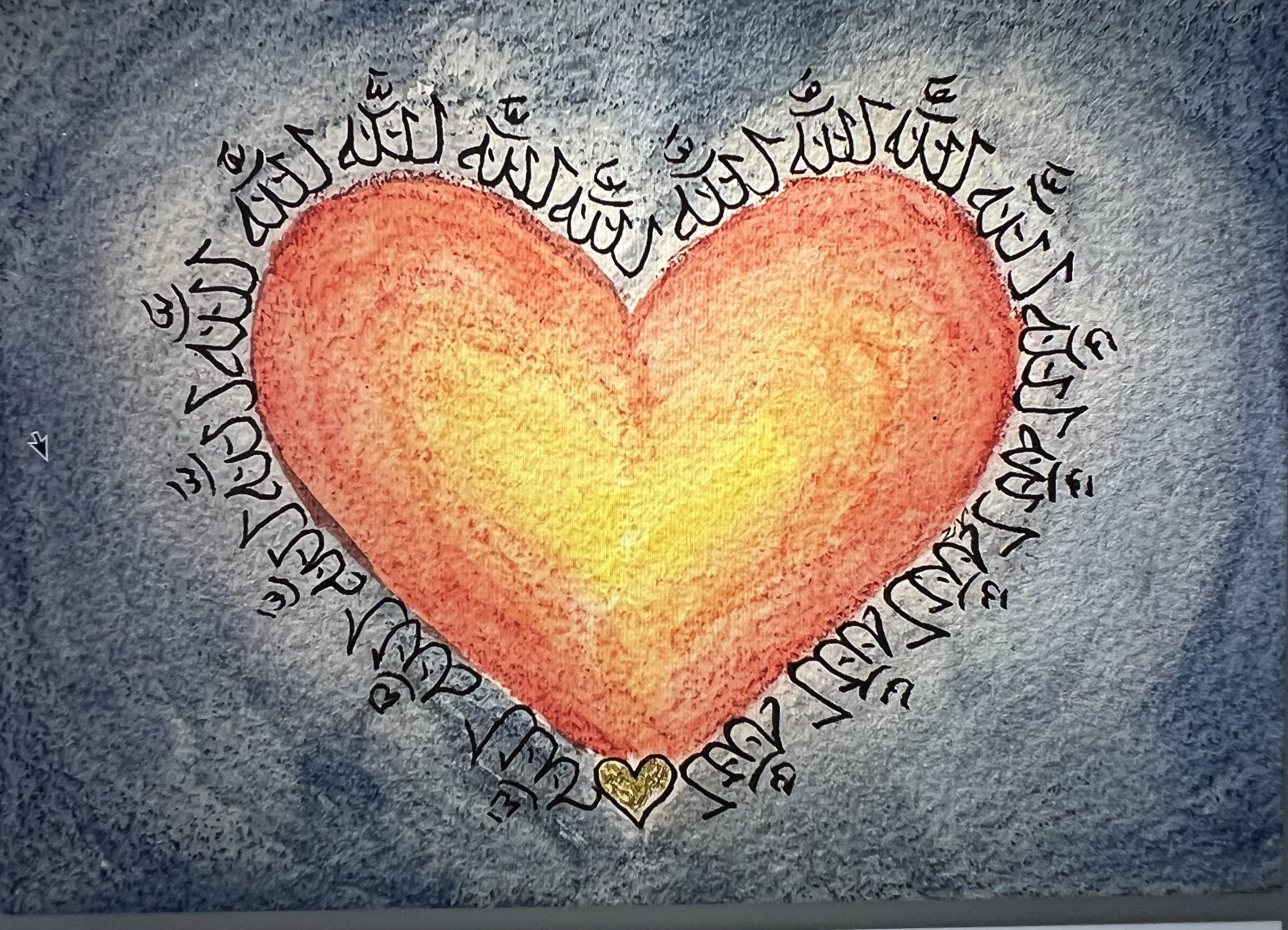 Vrouw in een hart
